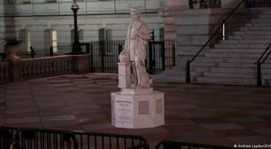 Trump coloca estátua de Cristóvão Colombo na Casa Branca