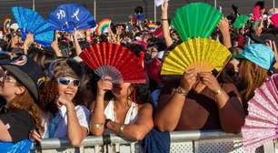 Leques aliviam calor e embalam shows do Lollapalooza 2026
