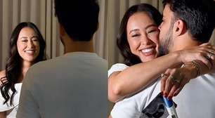 Esposa de cantor sertanejo surpreende marido ao revelar que está grávida