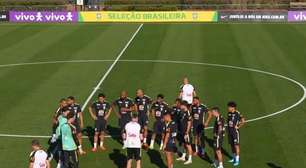 Com ausências, Seleção faz primeiro treino antes de enfrentar a França
