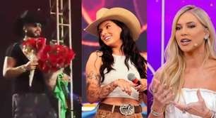 Zé Felipe gera climão ao homenagear Virginia Fonseca e Ana Castela com flores e se explica