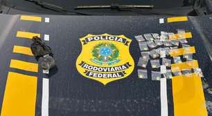 Homem é preso e adolescente apreendido após tentarem descartar drogas durante abordagem na BR 153