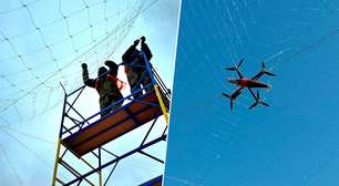 A Ucrânia está cobrindo metade do país com redes para se proteger dos drones russos