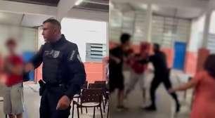 Vídeo mostra policial militar agredindo alunos em escola estadual no Rio