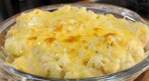Couve-flor gratinada: uma maneira deliciosa de transformar esse vegetal em um prato principal