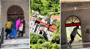 Igreja mais 'torta' que Torre de Pisa é atração inusitada em vila abandonada na Grécia; veja