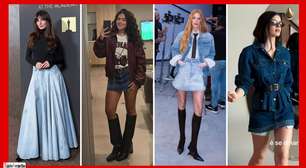 Saia jeans vira queridinha das famosas, como Marina, Isis e mais