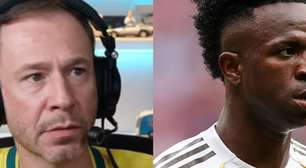 'Vini Jr. passa ileso': Tiago Leifert aponta 'passada de pano' em namorado de Virginia após derrota do Brasil em jogo pré-Copa do Mundo