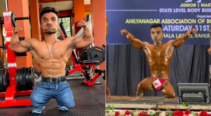 Com 1,02 m, indiano certificado fisiculturista mais baixo do mundo tem dois títulos no Guinness