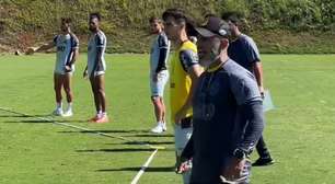 Treino do Mirassol: Elenco faz dinâmica em campo