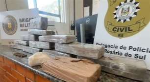 Polícia e Brigada Militar realizam a maior apreensão de drogas do ano em Rosário do Sul