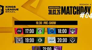 Os jogos, horários e onde assistir a quarta rodada da Kings League Brasil