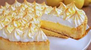 Torta de limão com merengue perfeito e base crocante
