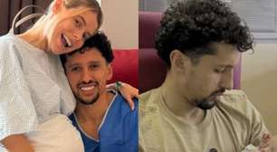 Esposa de Marquinhos quebra o silêncio sobre internação do filho recém-nascido; veja