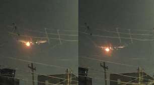 Novo vídeo mostra avião da Delta Air Lines em chamas após decolagem em Guarulhos