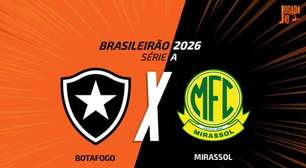 Botafogo x Mirassol: onde assistir, escalações e arbitragem