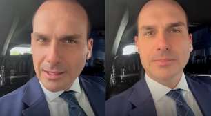 Eduardo Bolsonaro responde Moraes sobre vídeo enviado ao ex-presidente: 'Tentar me atingir'