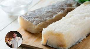 Martín Berasategui sabe que dessalgar bacalhau corretamente não é apenas uma questão de tempo, mas também de proporções: este é o seu truque