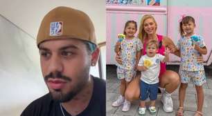 Zé Felipe joga balde de água fria em viagens de Virginia com os filhos: 'Acabou'