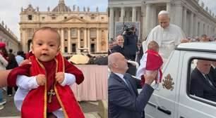 'Mini papa' abençoado papa Leão XIV no Vaticano teve traje confeccionado às pressas e descrença do pai