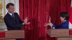 Macron e primeira-ministra do Japão se despedem com gesto de 'Dragon Ball' após encontro em Tóquio