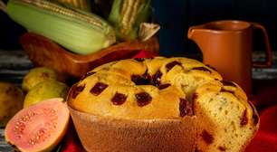 Simples bem feito: bolo de fubá com goiabada com toque caseiro irresistível