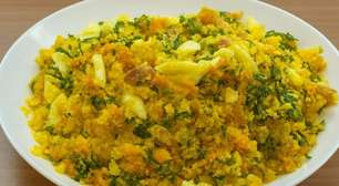 Farofa vegetariana crocante e bem temperada: o acompanhamento ideal para as suas refeições