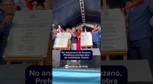 Vídeo: No dia do aniversário de Suzano, Prefeitura entrega prolongamento da Av. Senador Roberto Simonsen