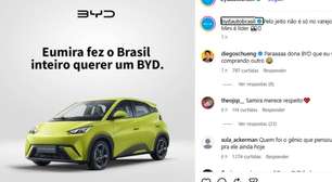 BBB 26: BYD provoca Geely após Samira ganhar liderança e carro elétrico