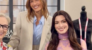 Sasha Meneghel em 'O Diabo Veste Prada 2'? Filha de Xuxa surge com Anne Hathaway e Meryl Streep em momento especial - com direito a presente!