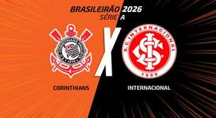 Corinthians x Internacional: onde assistir, escalações e arbitragem