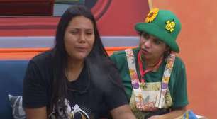 BBB 26: Chaiany fica aos prantos após cair no Paredão: 'Samira é uma falsa'