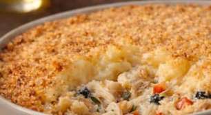 Escondidinho de bacalhau fácil, para impressionar na Páscoa