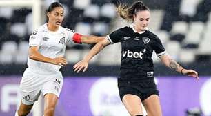 Sob chuva, Botafogo e Santos ficam no empate pelo Brasileirão Feminino