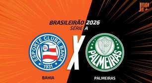 Bahia x Palmeiras: onde assistir, escalações e arbitragem