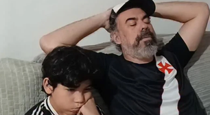 Humorista faz homenagem para o filho que morreu essa semana durante jogo do Vasco
