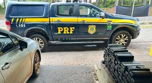 Dupla paraguaia é presa com quase 100 kg de maconha na BR-287, em Santiago