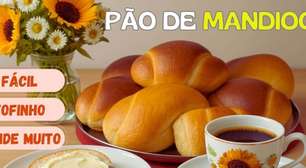 Pão de mandioca caseiro muito fofinho, que rende bastante e será um sucesso em sua casa