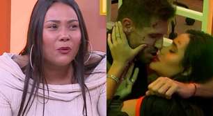 BBB 26: Chaiany reage ao saber que Jordana beijou Jonas: 'Perdi os beijos'