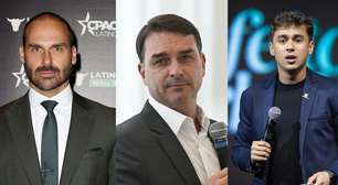 Após Eduardo Bolsonaro e Nikolas Ferreira discutirem nas redes, Flávio Bolsonaro pede união