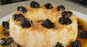 Manjar de coco com ameixa, uma sobremesa clássica, incrível e perfeita para qualquer ocasião