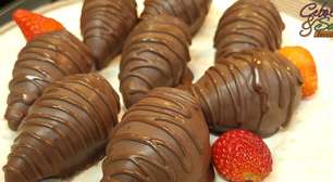 Morango com chocolate: a sobremesa mais fácil que existe para você fazer de um jeito rápido