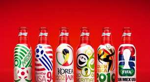 Budweiser lança garrafas colecionáveis que homenageiam edições icônicas da Copa do Mundo