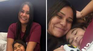 Ex-BBB Chaiany chora ao reencontrar a filha após o reality: 'Você cresceu'