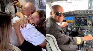 Piloto encerra carreira de 50 anos e recebe homenagem em aeroporto de Natal (RN)