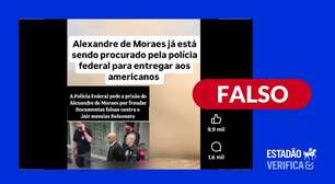 É falso que PF tenha pedido prisão de Moraes por fraudar documentos contra Bolsonaro