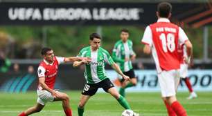 Braga e Betis empatam e deixam vaga aberta na Liga Europa