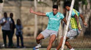 Paulinho faz primeiro treino integral no Palmeiras antes de estreia na Libertadores