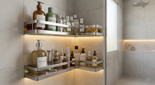 Quanto custa colocar prateleiras de canto com cola e como isso evita quebrar azulejos