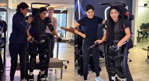 Emocionante! Dez anos após acidente, jovem paraplégica dá os primeiros passos